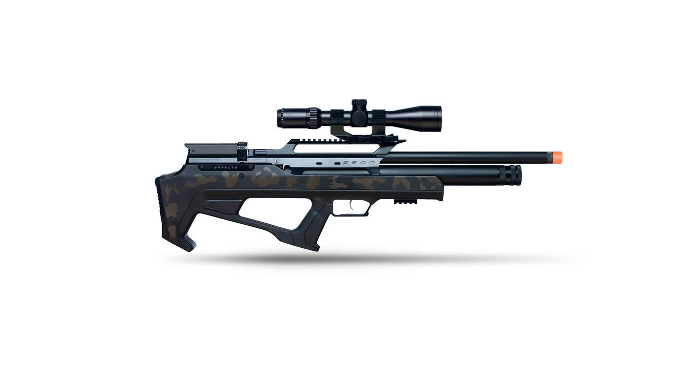 Effecto Zeon, Khaki Camo Model PCP Air Rifle 5.5mm 46cm Choked Barrel