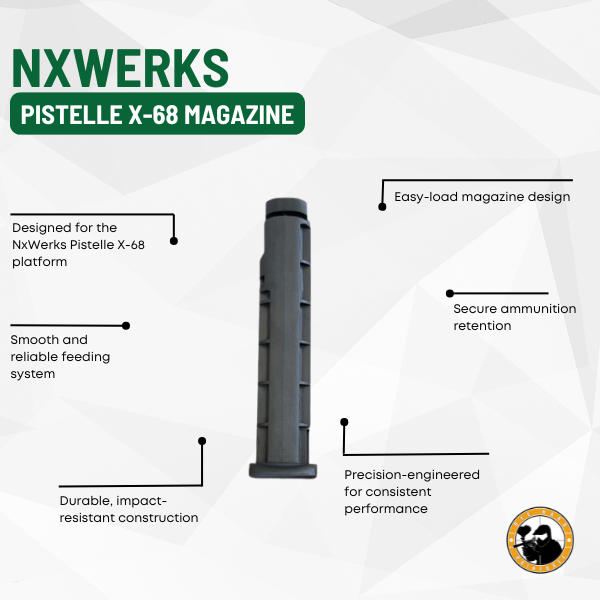 .68Cal Magazine for Intruder Buster and Pistelle X68 Gen2