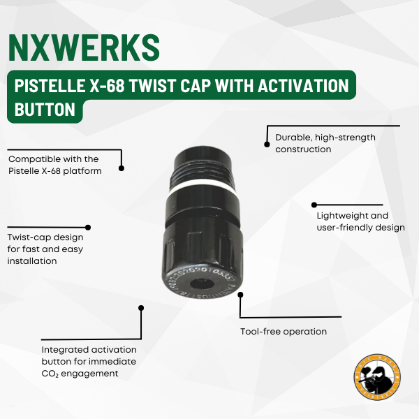 Defense Innovation Pistelle X-68 Twist Cap with Activation Button