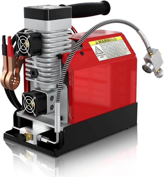 GX CS2 Mobile Mini High Pressure Compressor 12V DC & 220V AC Compatible