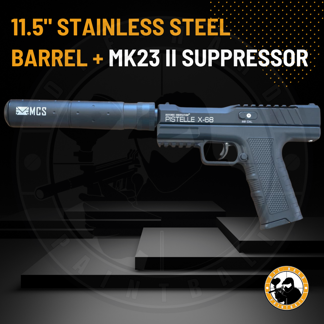 Pistelle X-68 11.5-Inch Stainless Steel Barrel and MK23 II Suppressor