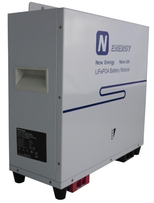 Wall Mount Nenergy 2.4KWh 24V Lithium-ion LiFePo4 Battery 100Ah - Cables not Included