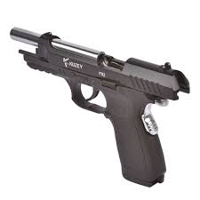 Kuzey F92 Blank Firing Signal Gun - Black With Silver Barrel