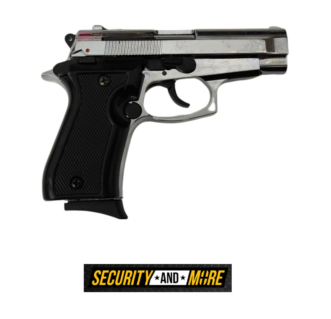 Blow P29 Shiny Chrome 9mm Blank Gun Pepper Gun