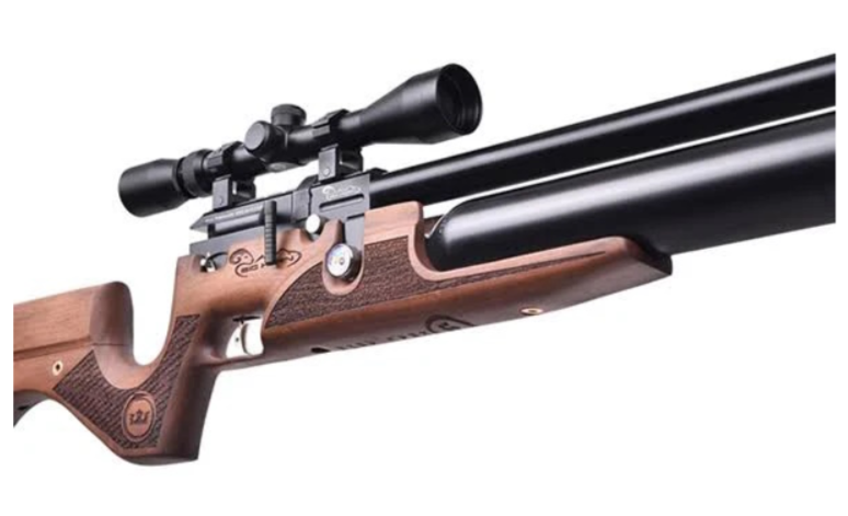 Kral Big Horn Walnut With Aluminum Air Cylinder .22 CAL Case Included