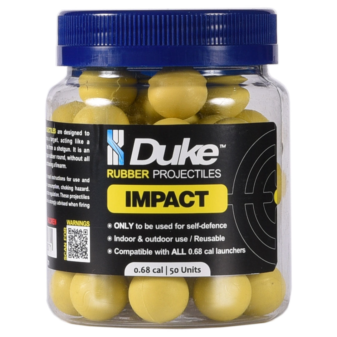 Duke Defence Rubber Practice Projectiles .68cal (Select Pack Size)