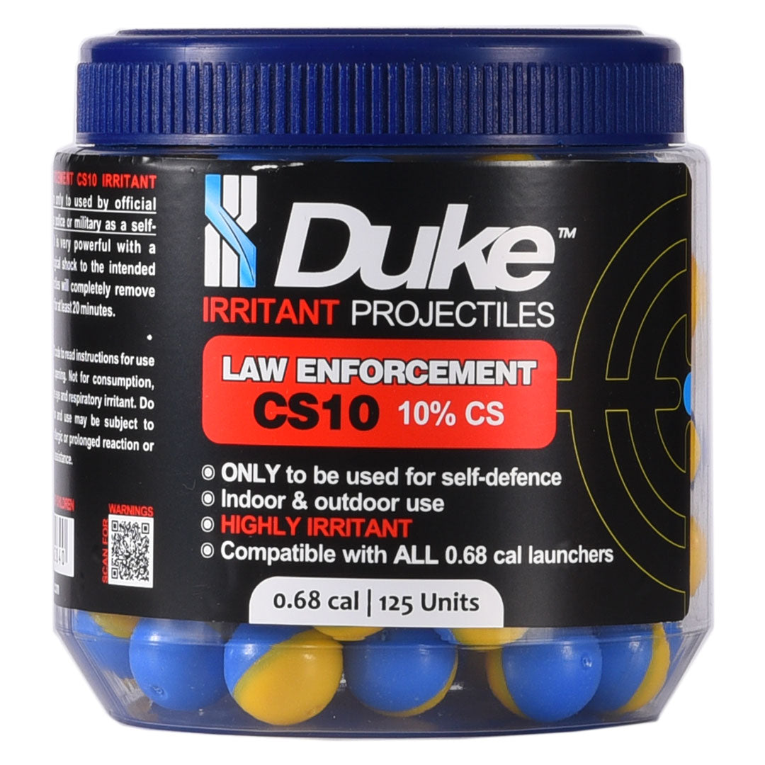 Duke LE CS10 Irritant Projectiles 0.68 Caliber 7-125 Count