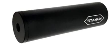 Large Titanium Silencer for Airguns .22 TO 9mm