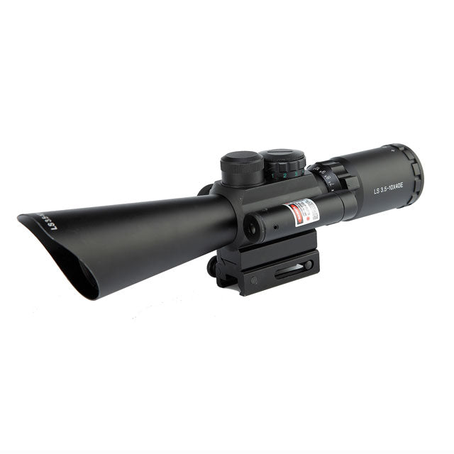 SPIKE 3.5-10X40mm Scope with Laser Sight