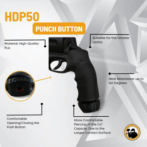 HDP50 Punch Button | For Gen1 HDP Only | Pierces Gas and Hides Punch Button