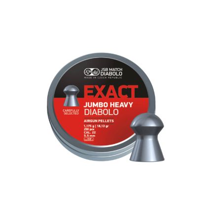JSB Diabolo Jumbo Exact Heavy Pellets .22/5.52 mm - 250 Pieces
