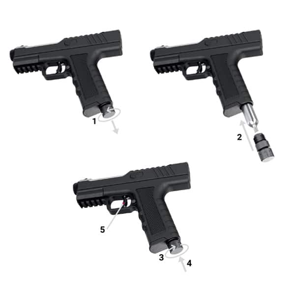 Defense Innovation Pistelle X-68 Gen2 Self-Defence Airgun Orange