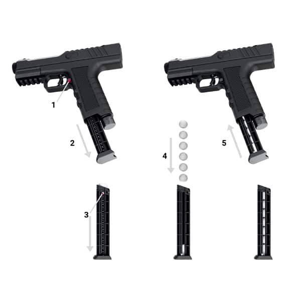 Defense Innovation Pistelle X-68 Gen2 Self-Defence Airgun Orange
