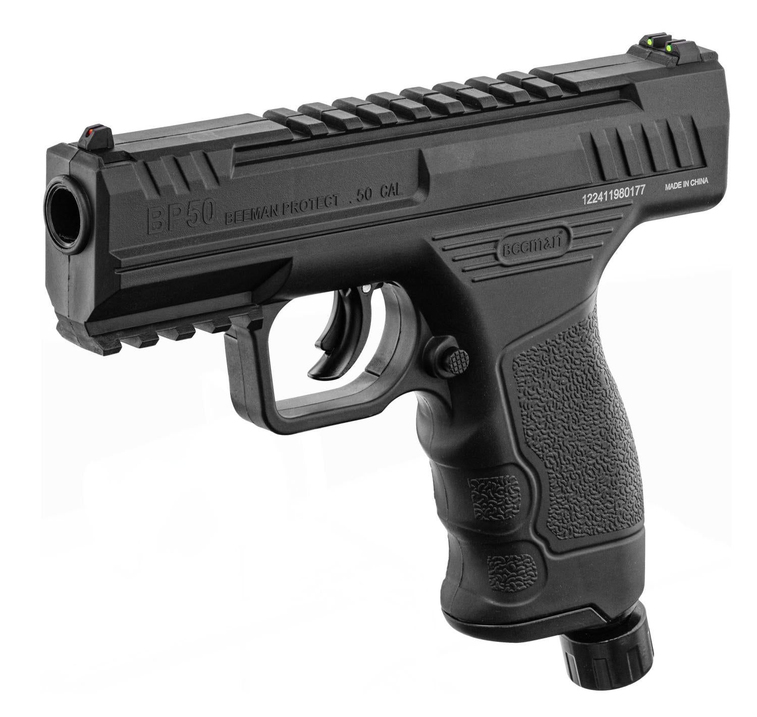 Beeman Protect BP50 .50 Cal CO2 Pistol - Black Air Projectile Launcher