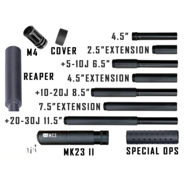 Pistelle X-68 11.5-Inch Stainless Steel Barrel and MK23 II Suppressor