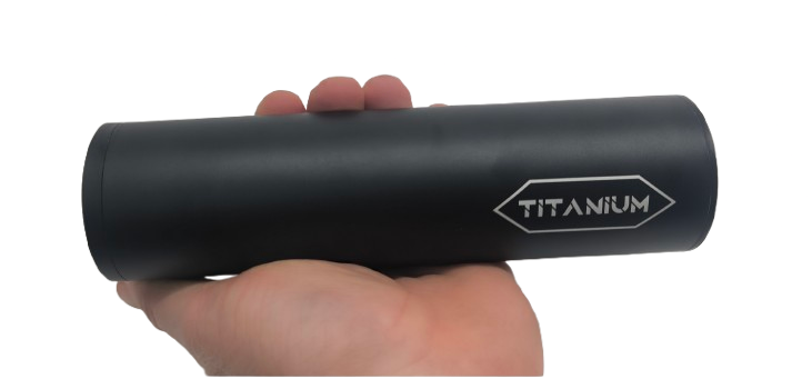 Large Titanium Silencer for Airguns .22 TO 9mm