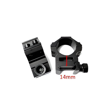 2-Piece Low Picatinny Scope Mount Set, 25mm