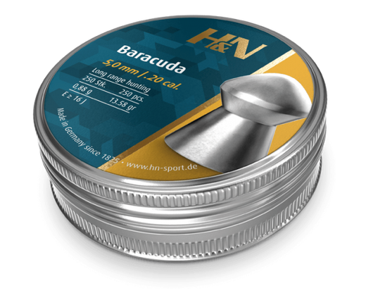 H&N Baracuda 5.0mm Pellets - 13.58gr for PCP Air Rifle