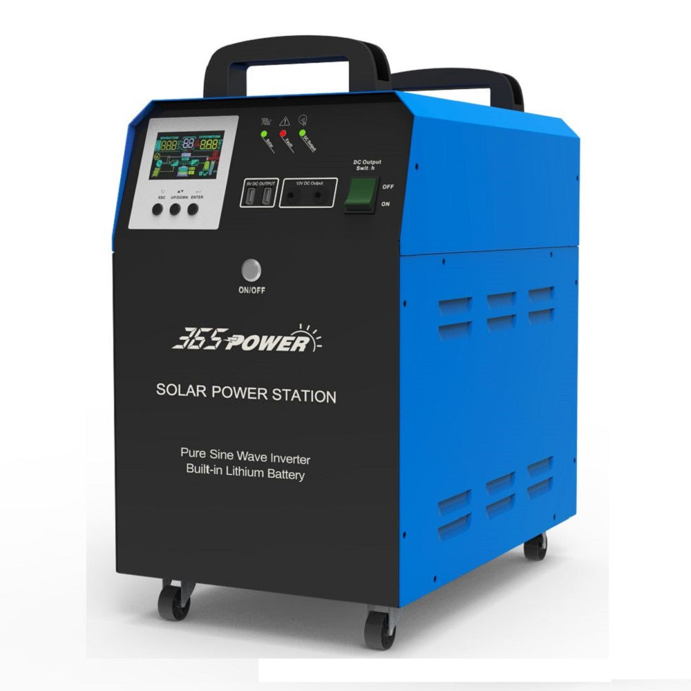 365 Power 1000W UPS Lithium LiFePo4 | Pure Sine Wave Mobile Inverter 100Ah LiFePo4 Battery