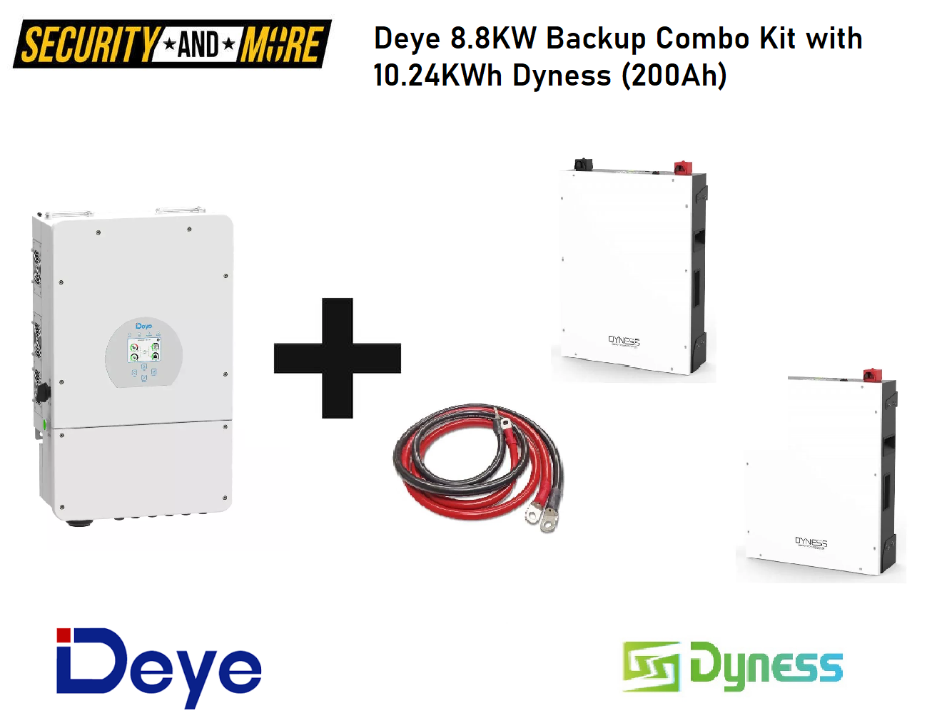 Deye 8.8KW Inverter Backup Combo Kit with 10.24KWh Dyness (200Ah)