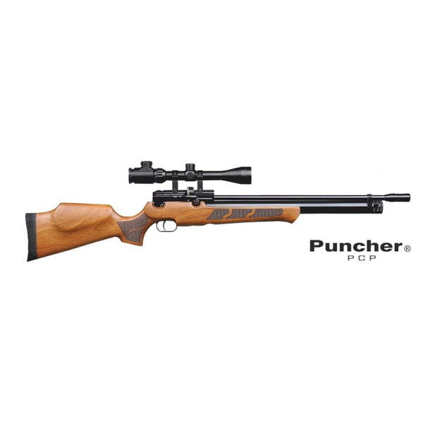 Kral Puncher W - Walnut 5.5MM PCP with Adjustable Power, Supplied with 2 Magazines