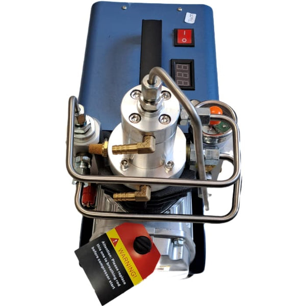 Mini High Pressure Titanium Compressor | 220V | 0-300BAR | Includes Water Pump, Requires External Cooling (Water Reservoir)