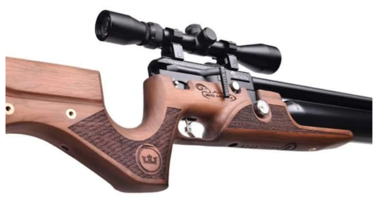 Kral Big Horn Walnut With Aluminum Air Cylinder .22 CAL Case Included