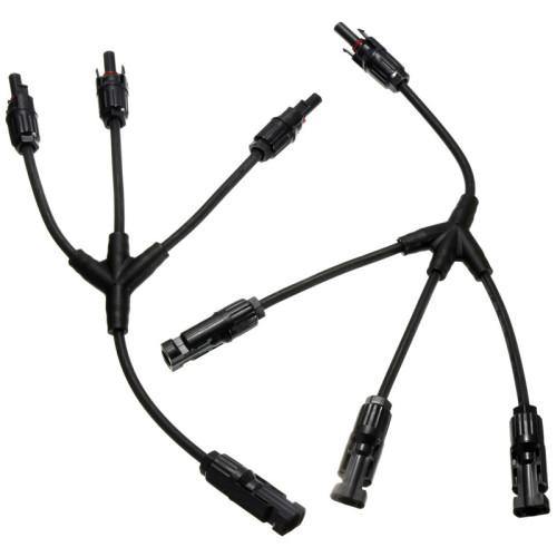 1 to 3 MC4 Solar Style Branch Panel Cable Connectors - Security and More