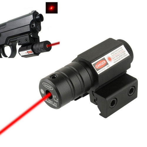 Tactical Red Laser Sight with Mount and Batteries for Picatinny Weaver