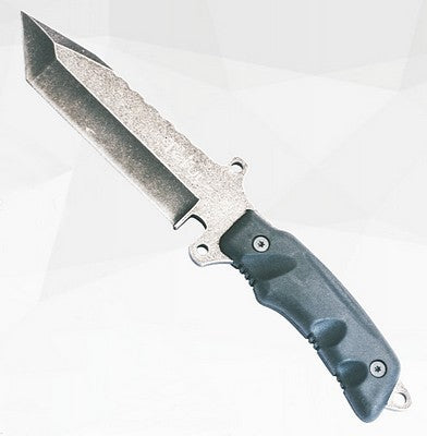Tekut Stonewash Knife W/Tanto Blade 265mm Fixed Blade