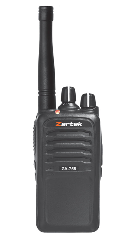 Zartek PMR UHF handheld transceiver with direct plug-in charger adaptor