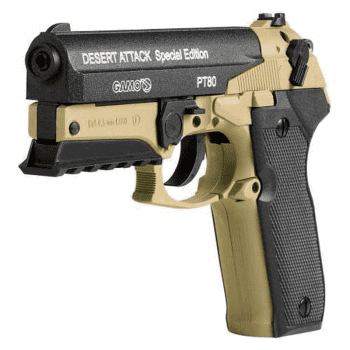 Gamo PT80 Desert Attack Special Edition CO2 Gas Gun 4.5mm BB + Free Carry Box