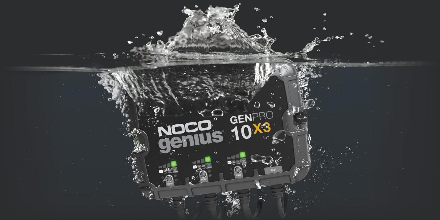 Noco Genius 12V 3-Bank, 30-Amp On-Board Battery Charger