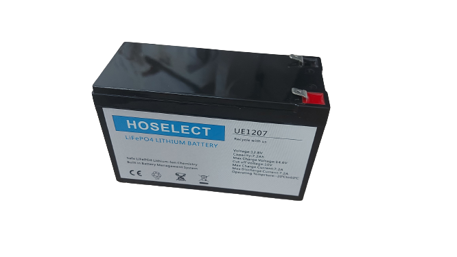 HOSELECT 12.6V 7.2AH Lithium Battery LiFePO4 (Best Gate Motor or Alarm Battery)