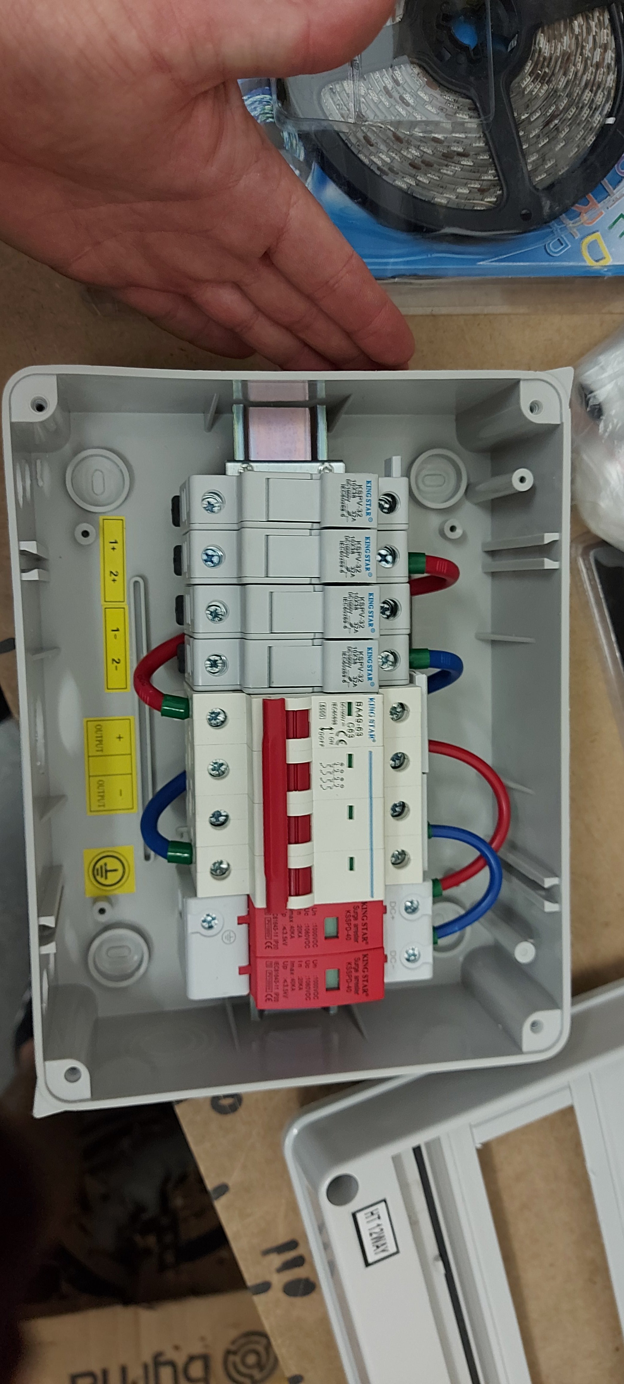 Combiner Box 2 String | Prewired with Surge Arrest & Fuses