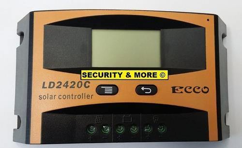 20A Digital Solar Regulator 12V/24V Rating | Solar Charge Controller - Security and More