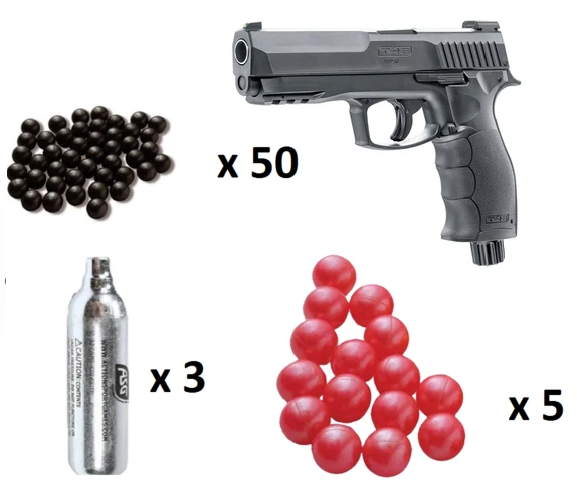 Umarex T4E HDP50 Home Self Defence Pistol Kit | 50 Cal Shooter | Complete Kit 2.4766