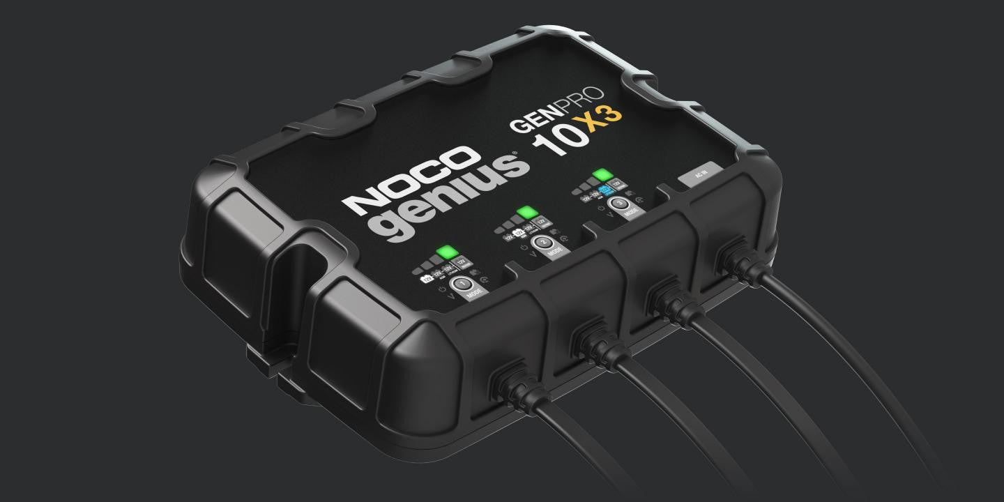 Noco Genius 12V 3-Bank, 30-Amp On-Board Battery Charger