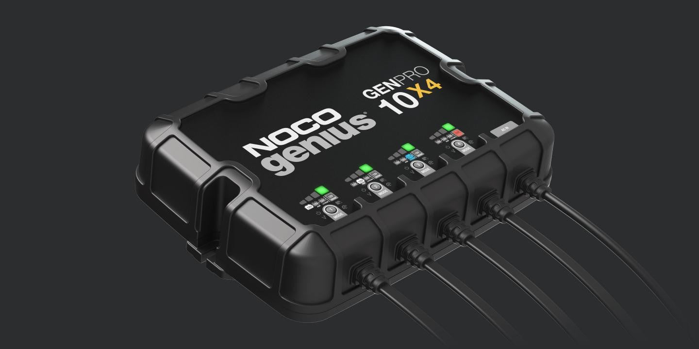 Noco Genius 12V 4-Bank, 40-Amp On-Board Battery Charger
