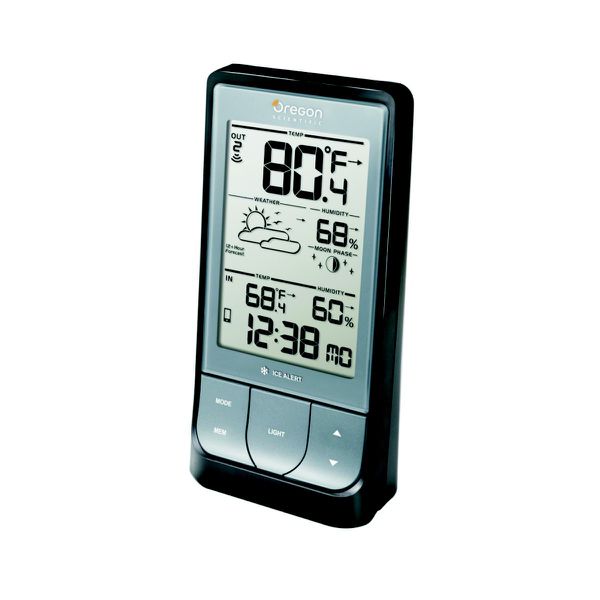 Oregon - Bar218HG Home Bluetooth Enabled Weather Station - Dark Grey