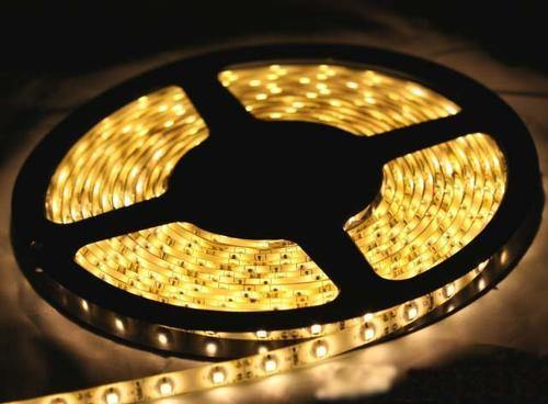 5m Roll Warm White 12v Led Strip Lights | With Power Supply Plug | 3528 Led - Security and More