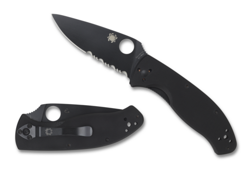 Spyderco Tenacious G-10 Black / Black Blade Plain C122GBBKP