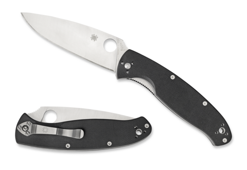 Spyderco Resilience G-10 Black Plain C142GP