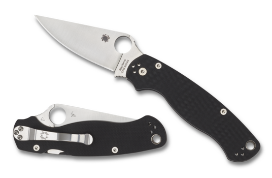 Spyderco Para Military 2 G-10 Black PlainEdge C81GP2