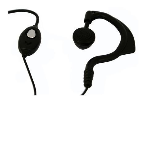 Zartek ZA-748 Single Pin earphone with in-line PTT microphone