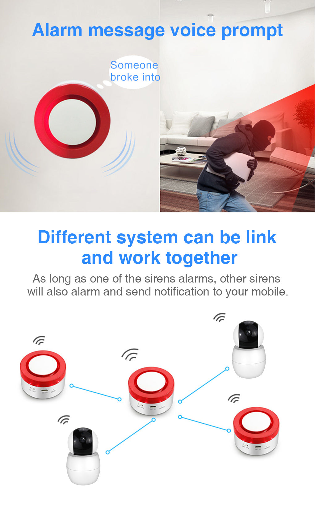 Tuya Alarm system Smart Alarm system Siren Alarm System