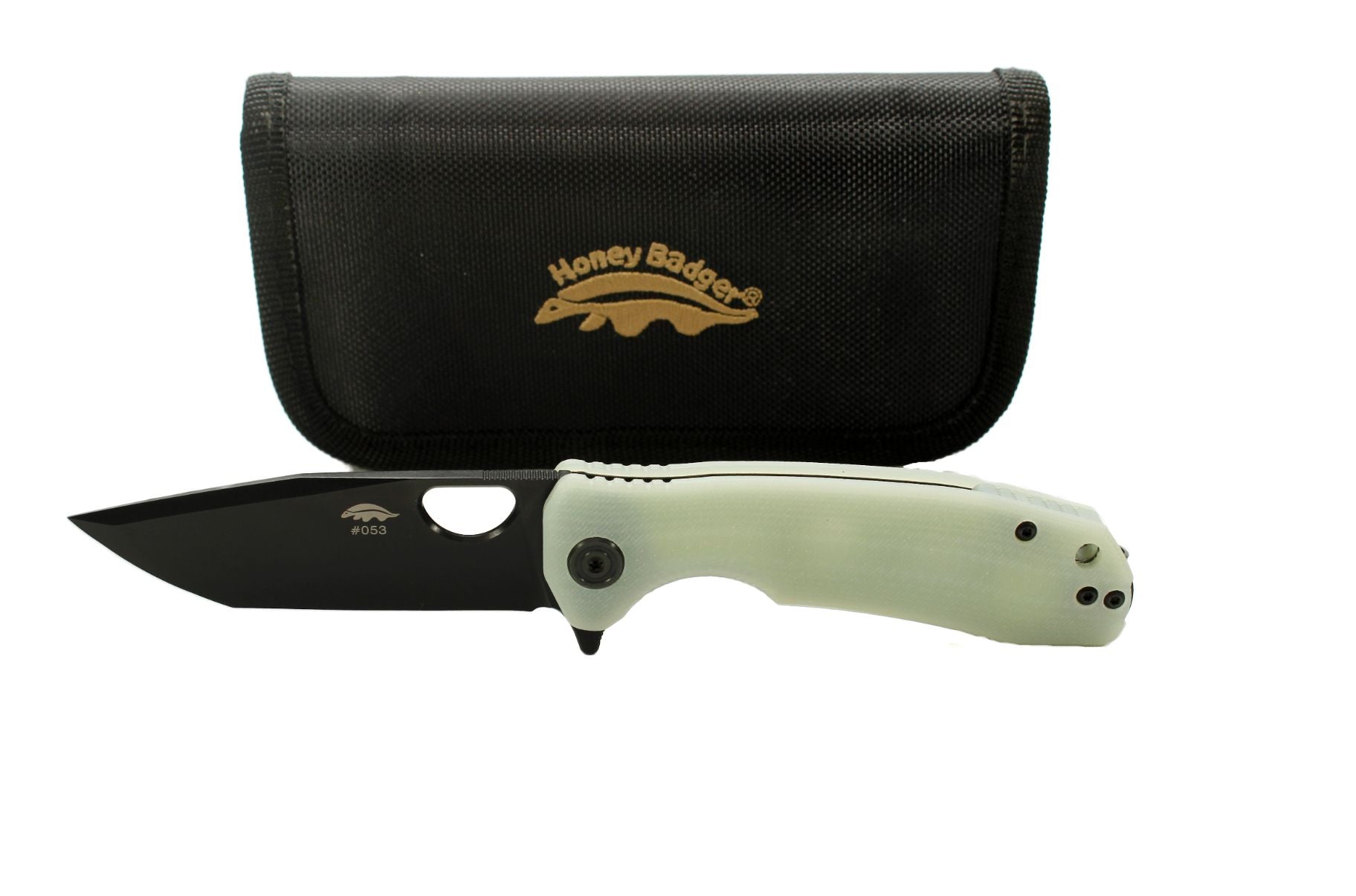 Honey Badger Tanto Black DLC D2 Jade G10 – Medium *Limited Edition*