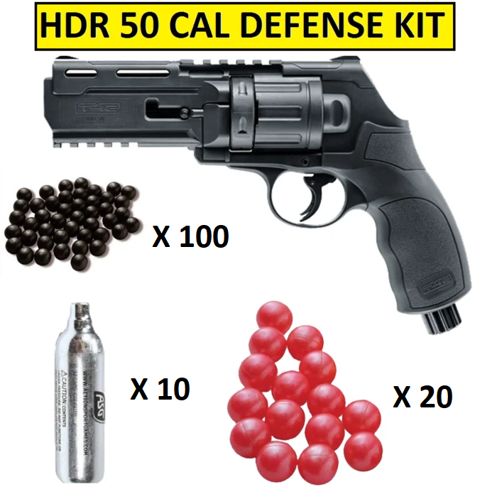 Umarex T4E HDR 50 Home Self Defence Revolver, 50Cal Shooter