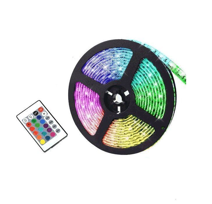 12V 5M 5050 RGB LED Strip Light - Security and More