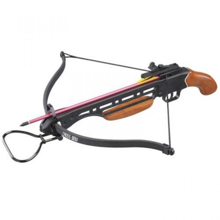 150LBS Crossbow with Wooden Handle - Security and More